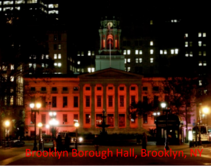 Brooklyn Borough Hall goes red for Red Ribbon