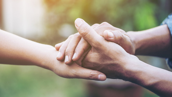 Hands together