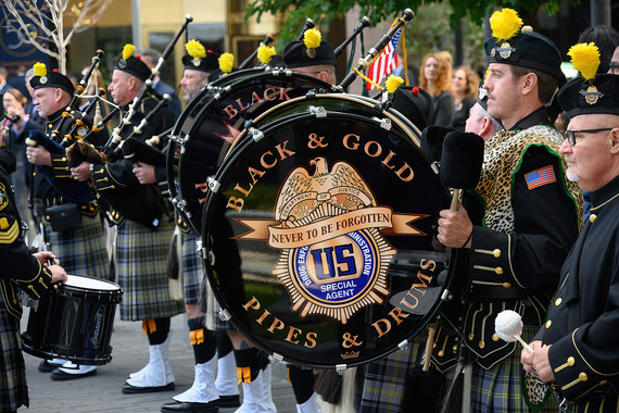 Black and Gold Pipes and Drums Band