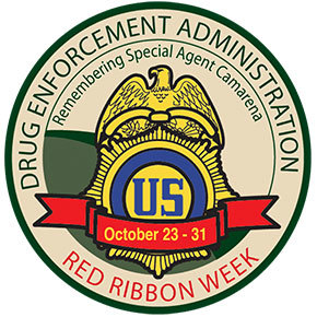 red ribbon week patch