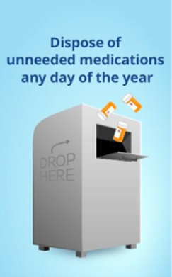 Dispose of unneeded medications any day 