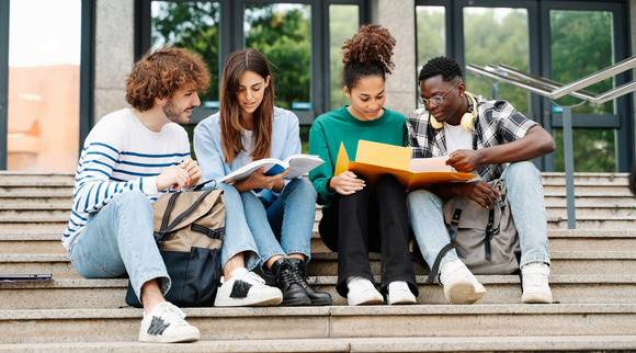 Students outside