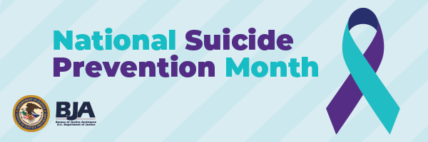 National Suicide Prevention Month including commemorative ribbon