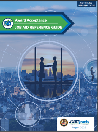 JustGrants Award Acceptance