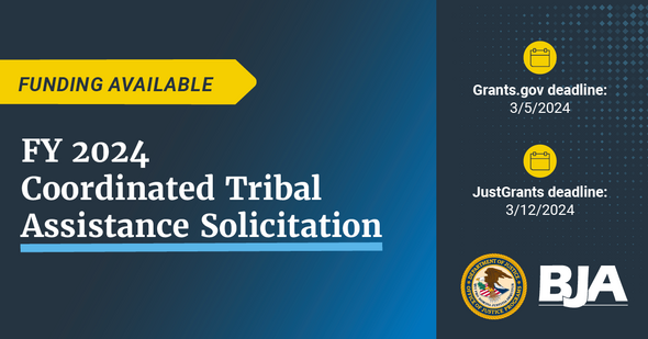 Apply For The FY 2024 Coordinated Tribal Assistance Solicitation Today   Bja Solicitation Card Ctasfy24 Crop 