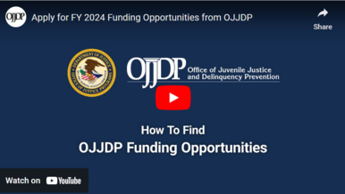 Apply for FY 2024 Funding Opportunities from OJJDP
