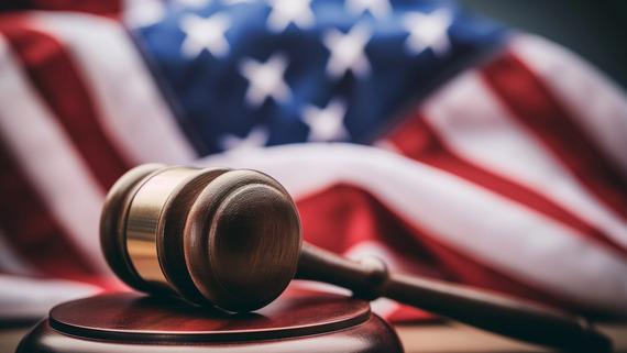 Gavel & U.S. Flag