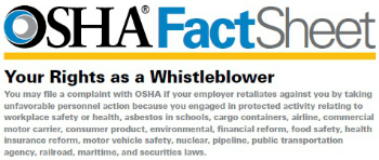 Osha Whistleblower Investigations Manual