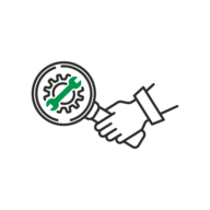 Icon for finding and fixing hazards