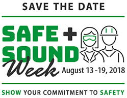 Safe and Sound Week Save the Date Graphic
