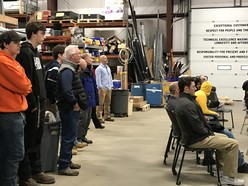 Participants listening to the presentation at the ReVision Energy Apprenticeship Day