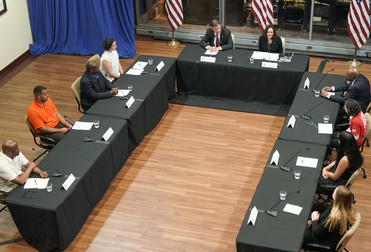 Labor Secretary Walsh and Vice President Harris hold roundtable event