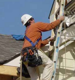 Worker on Ladder