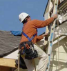 Worker on Ladder