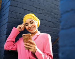 Person looking at their phone