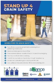 2023 Stand Up 4 Grain Safety poster