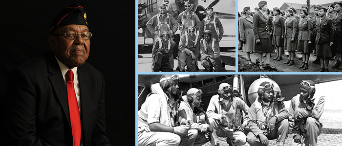 VETS black military men and women in uniforms