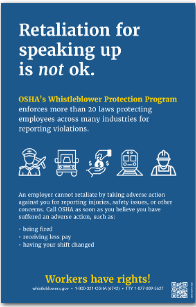 Whistleblower Rights Poster