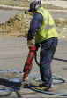 Worker with Jackhammer