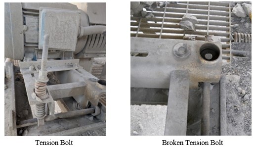 MSHA Tensioner Bolt Failure Safety Alert