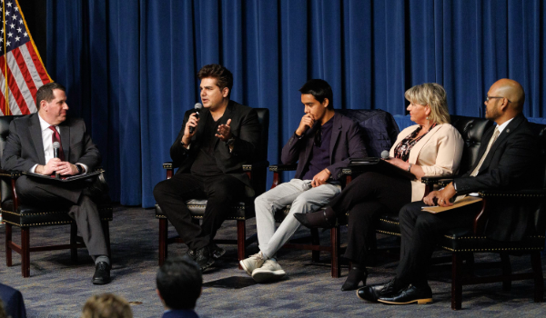 Photo of a panel discussion