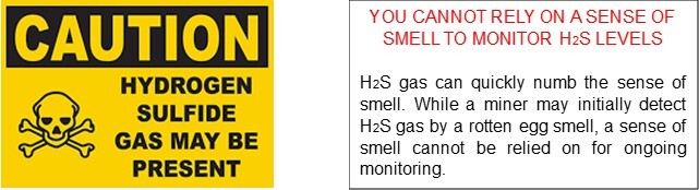 MSHA Caution Alert H2S