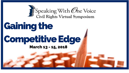 Speaking With One Voice: Gaining the Competitive Edge March 13-15, 2018