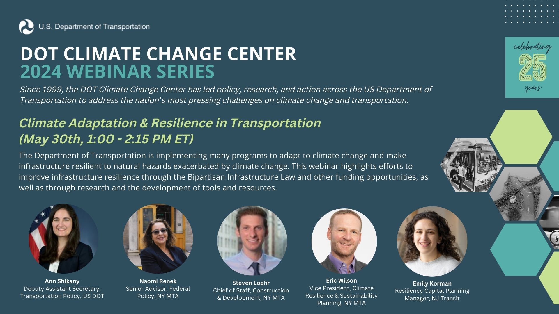 USDOT Climate Adaptation and Resilience in Transportation Webinar