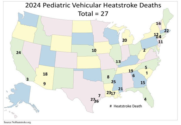 No Heatstroke.Org map