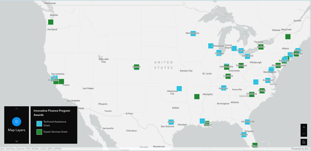 Build America Bureau IFACGP Awards Map