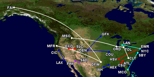 Map of 2024 SCASDP winning route applications