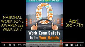 Screen grab of National Work Zone Safety Awareness Week video.