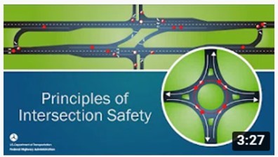 YouTube thumbnail illustrating Principles of Intersection Safety 