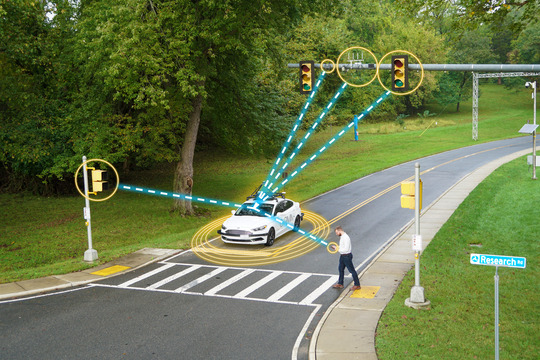 vehicle pedestrian crossing