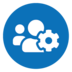 icon with people and a gear