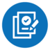 icon with checklist and pencil