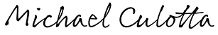 Michael Culotta Signature