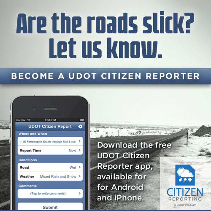 UDOT Citizen Reporter app