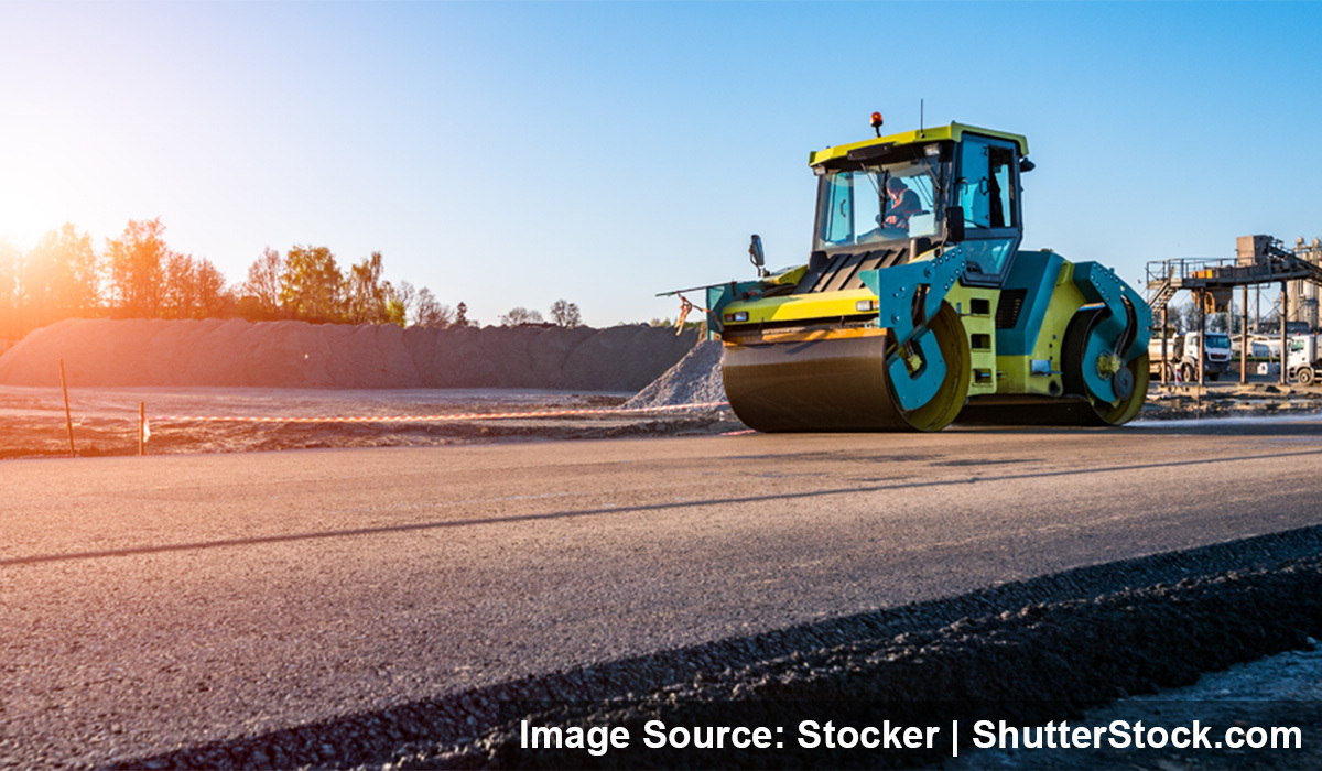 Heavy machinery on the road.