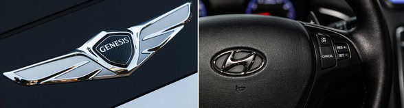 header for recall bulletin - logo for genesis and Hyundai 