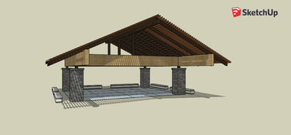 3D model of the Hanging Lake shelter