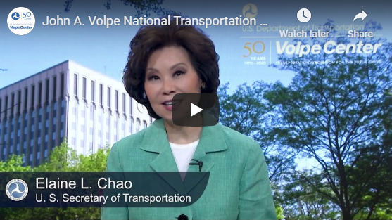 Special video message from U.S. Transportation Secretary Elaine L. Chao