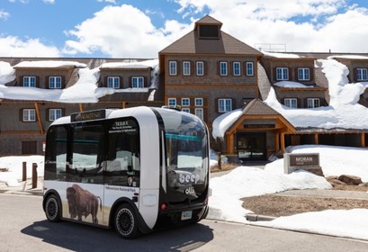 Yellowstone automated shuttle vehicle. 