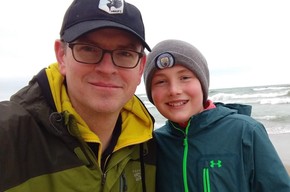 Figure 7: Ben and his son on a cold spring day at Indiana Dunes National Park