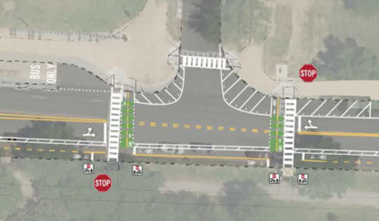 Pedestrian/Bike conceptual plan at the National Mall and Memorial Parks