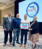 EAC Commissioners present a 2023 Clearinghouse Award to the Hillsborough County Florida Supervisor of Elections.