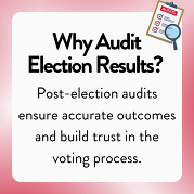 Post-election audits ensure accurate outcomes and build trust in the voting process.