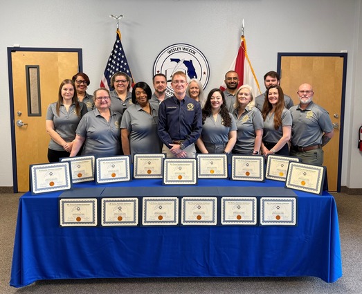  Supervisor of Elections, Marion County, Florida, recognized staff members for earning their EAC Certificates