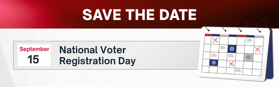 Save the Date! National Voter Registration Day is September 15