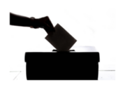 silhouette of voter 